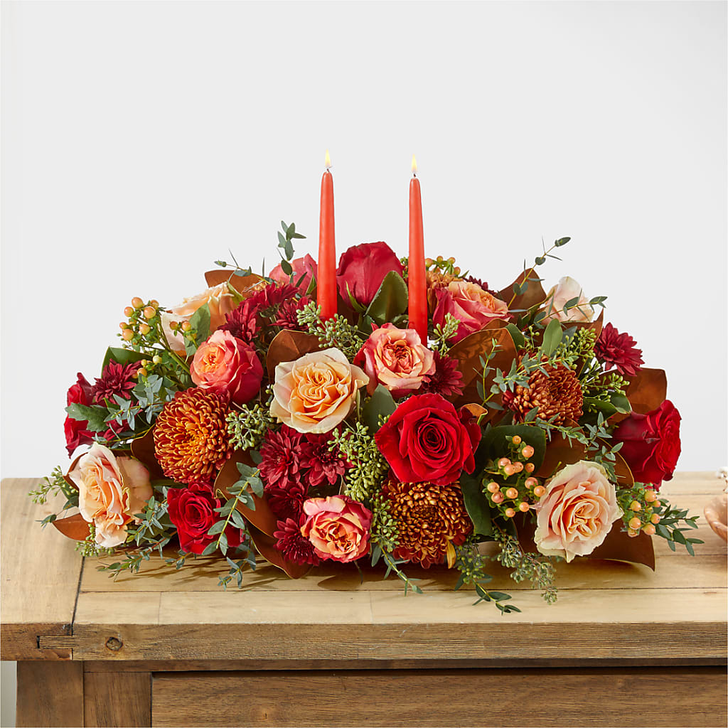 Gather Near Centerpiece –  Olive Branch Flowers, Chittenango NY