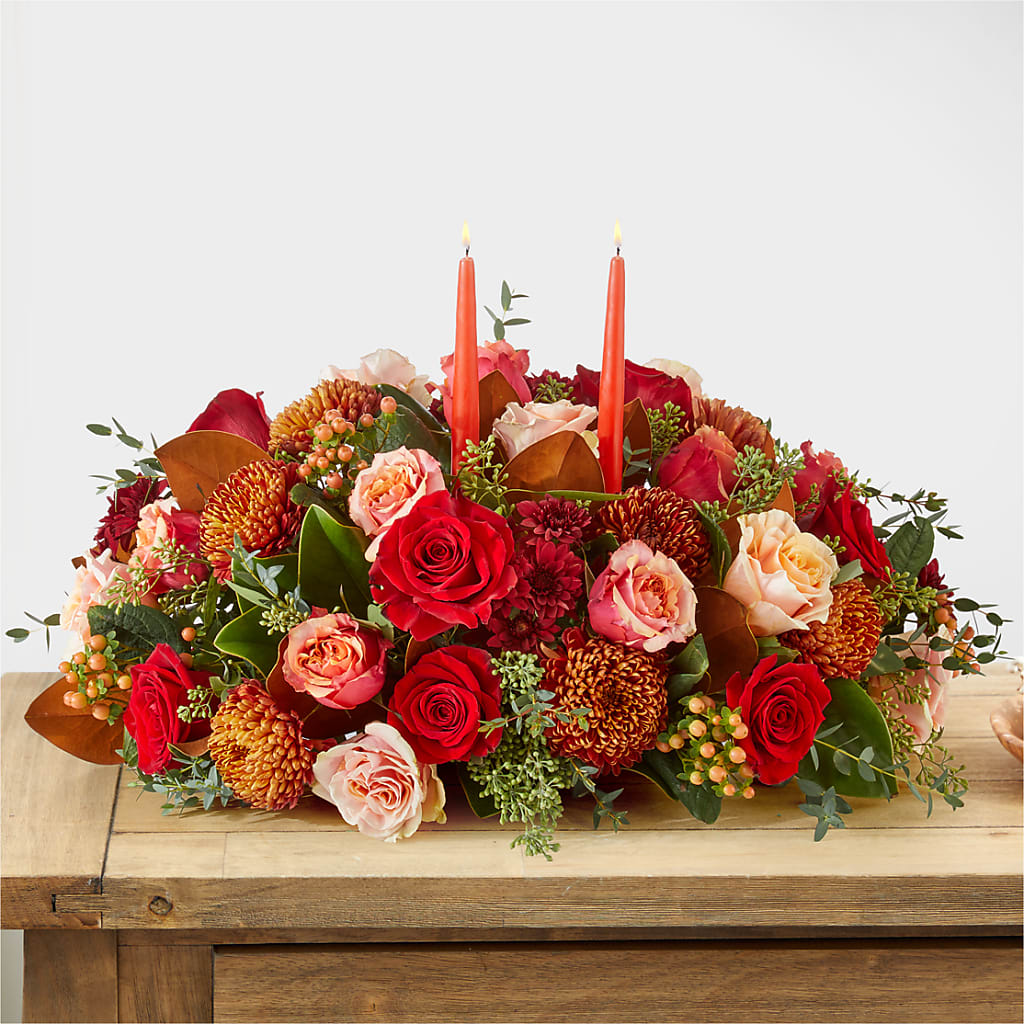 Gather Near Centerpiece –  Olive Branch Flowers, Chittenango NY