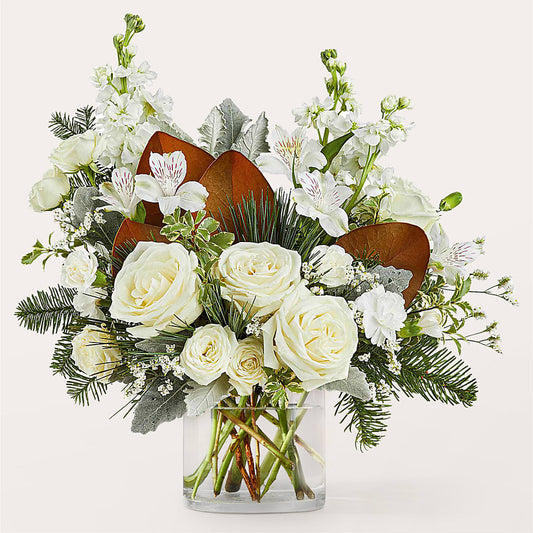 Fresh Snowfall Bouquet –  Olive Branch Flowers, Chittenango NY
