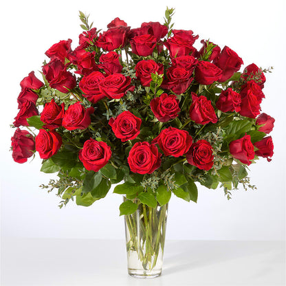 Forever Yours Fifty Stem Red Rose Bouquet –  Olive Branch Flowers, Chittenango NY